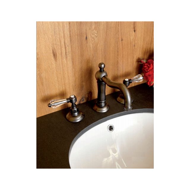 Nicolazzi Liberty Crystal dual lever washbasin tap  1409_CR_34