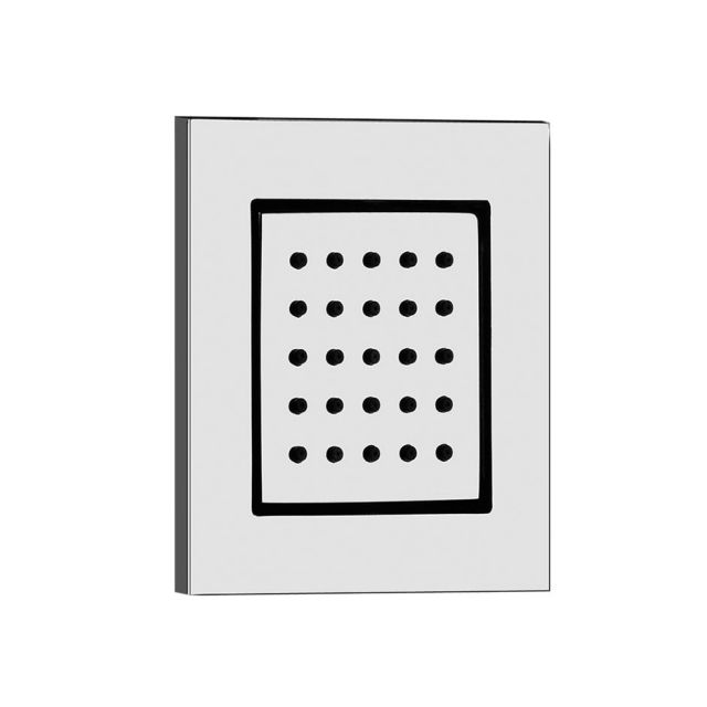 Gessi Rettangolo Shower 32984+32987 Lateral Showerhead + Recessed Part