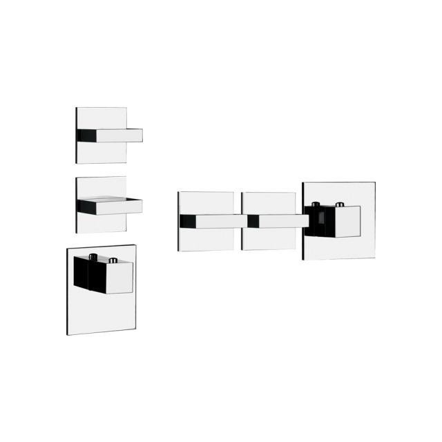 Gessi-Rettangolo-Wellness-43103-43214-Thermostatic- Faucet