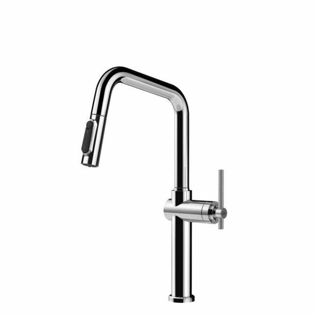 Gessi Habito Filtered 60852+01595 Pull-Out Kitchen Mixer