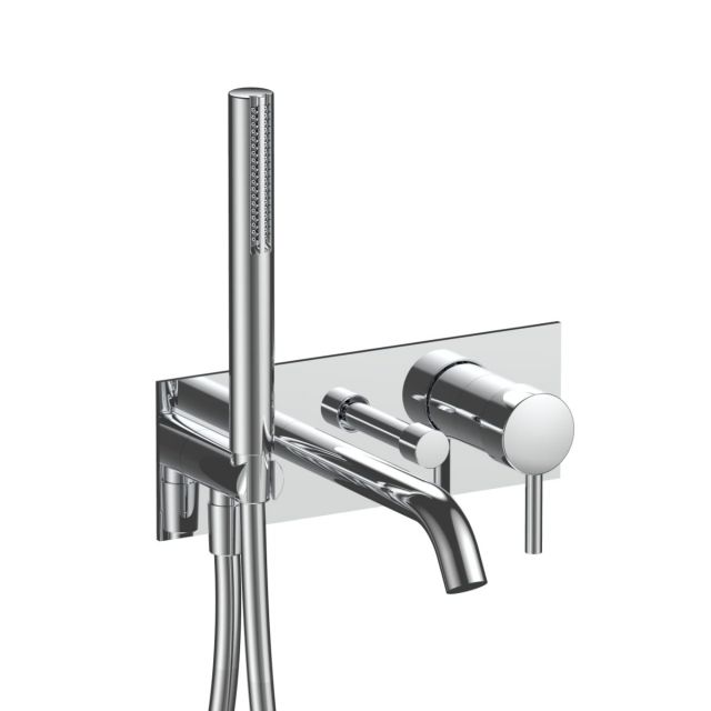 Fantini Nostromo Small E320B+D020A Bathtub Mixer + Recessed Part