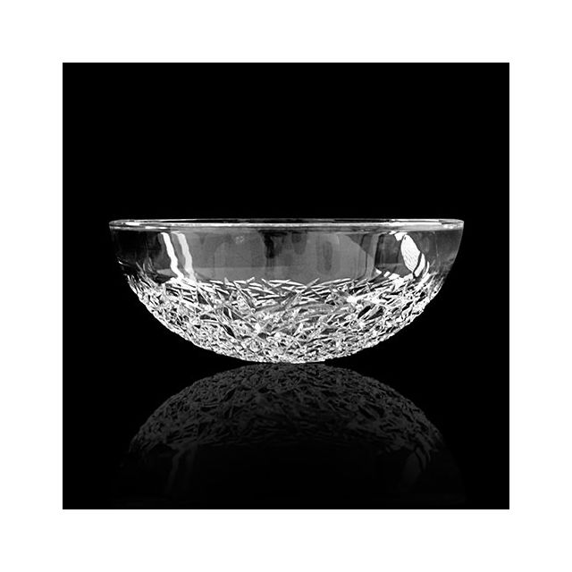 Glass Design Ice 34 Lux Italian Modern Round Countertop Wash Basin