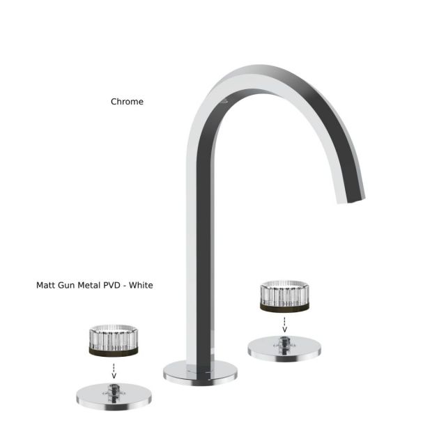 Fantini Venezia N404SW+N646 3 Hole Basin Group 