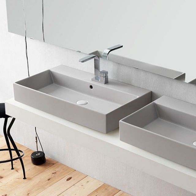 Cielo SMILE SMLAA80 Wall Mounted / Countertop Basin