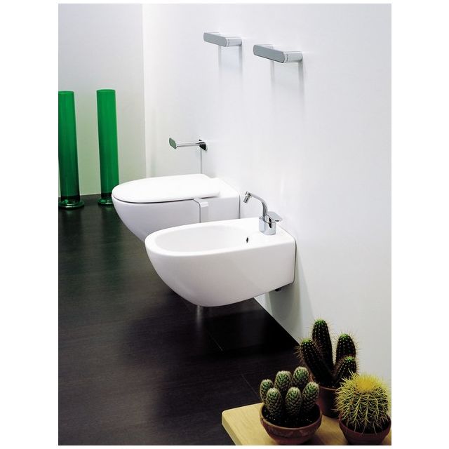 Flaminia Spin 5085G+5086+5085CW03 Suspended WC + Suspended Bidet + Toilette Seat