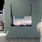 Antonio Lupi Canto Del Fuoco CANTOBC144 Double faced fireplace