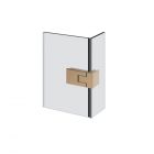 Gessi Shower G Unito 67089 Hinge with lift-off right glass-to-glass 90° opening
