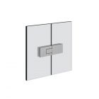Gessi Shower G Rigato 67515 Hinge with lift-off right glass-to-glass opening 180°