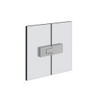 Gessi Shower G Diamantato 67604 180° glass-to-glass snap hinge
