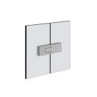 Gessi Shower G Diamantato 67615 Hinge with lift-off right glass-to-glass opening