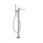 Gessi Inverso Rigato 73528+46189 Freestanding Bathtub Mixer + Recessed Part