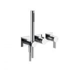 Gessi Inverso Rigato 73536+54139 Wall Mounted Shower Mixer + Recessed Part