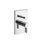 Gessi Inverso Rigato 73579+44673 2 Way Wall mounted Mixer + Recessed Part