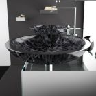 Glass Design Round ALUROA05 Countertop basin