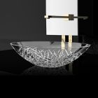 Glass Design Ice Oval ICEOVT01F4  Countertop basin
