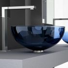 Glass Design Laguna Blue LAGUNAT42F4 Countertop Basin