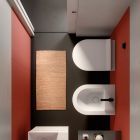 GSI Ceramica Kube X 941611+9464111 Wall Mounted WC + Bidet
