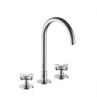 Fantini Icona Classic R007W 3 Hole Washbasin Mixer