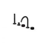 Zucchetti Isy22 ZIS5533.N6 5-hole deck-mounted bath mixer 