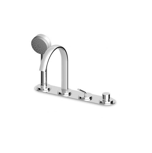Zucchetti-Isyfresh-ZP2169-4-hole-bathtub-single-lever-faucet