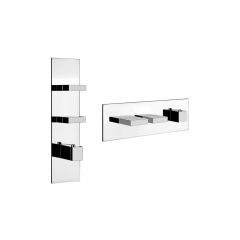 Gessi Rettangolo Wellness 43103+43024 Thermostatic faucet + built-in part