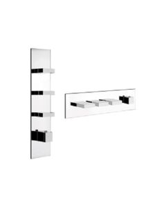 Gessi Rettangolo Wellness 43026+43105 Thermostatic faucet + built-in part