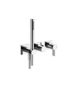 Gessi Inverso Rigato 73536+54139 Wall Mounted Shower Mixer + Recessed Part