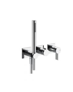 Gessi Inverso Diamantato 73636+54139 Wall Mounted Shower Mixer + Recessed Part