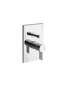 Gessi Inverso Diamantato 73679+44673 Wall Mounted Shower Mixer + Recessed Part
