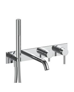 Fantini Nostromo Small E820B+R021A Bathtub Mixer + Recessed Part