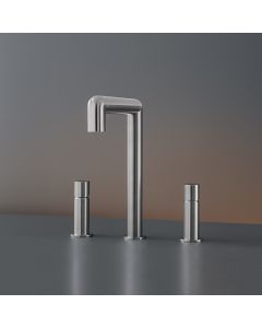 Cea Design Cartesio CAR 24 Three-hole faucet with swivelling spout 