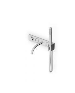 Zucchetti Hoop ZHO825 2-button thermostatic bath/shower mixer