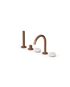 Zucchetti Isy22 ZIS4533.P91 5-hole deck-mounted bath mixer