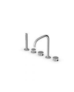 Zucchetti Sablier ZSL5519.X 5-hole deck-mounted bath mixer