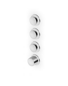 Zucchetti Sablier ZSL803.X Thermostatic shower mixer with 3 stop valves
